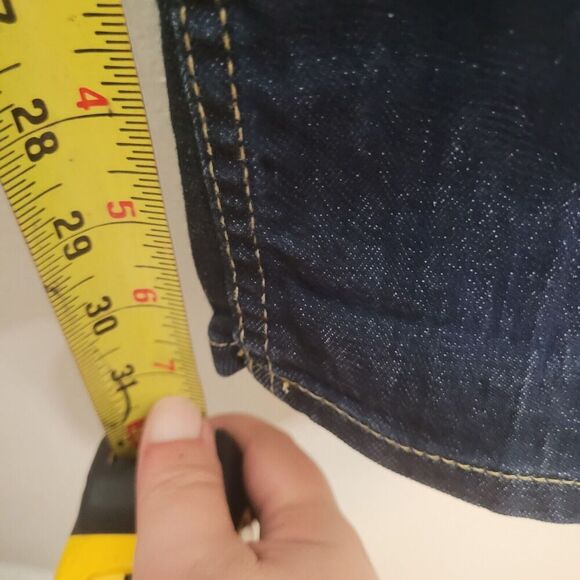 Hudson‎ Collin Skinny Jean Sz 29 Stretch Denim Double Button Low Rise Tapered - Picture 8 of 10